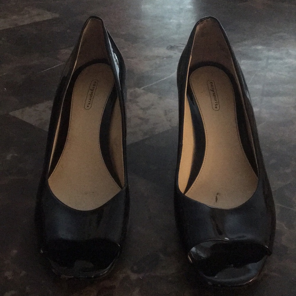 Easy Spirit Eslavena Open Toe Heels Size 9.5M